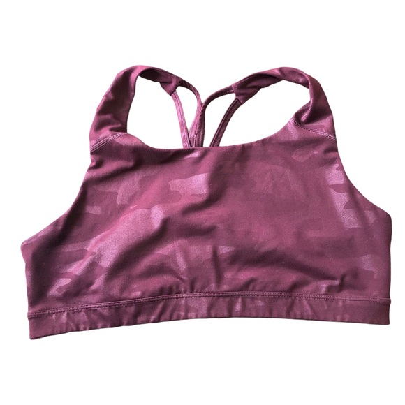 Old Navy strappy cross back sports bra red camo XXL - Picture 1 of 3